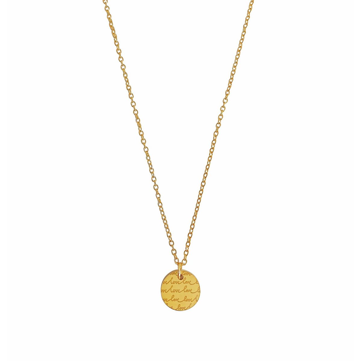 Ketting Love love Love - Goud