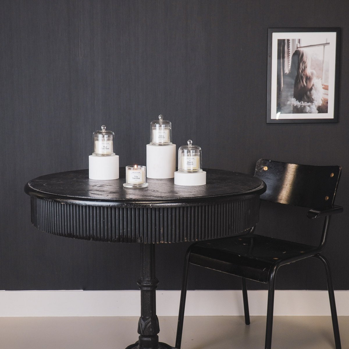 Geurkaars - Glazen stolp - Rue Cambon Paris