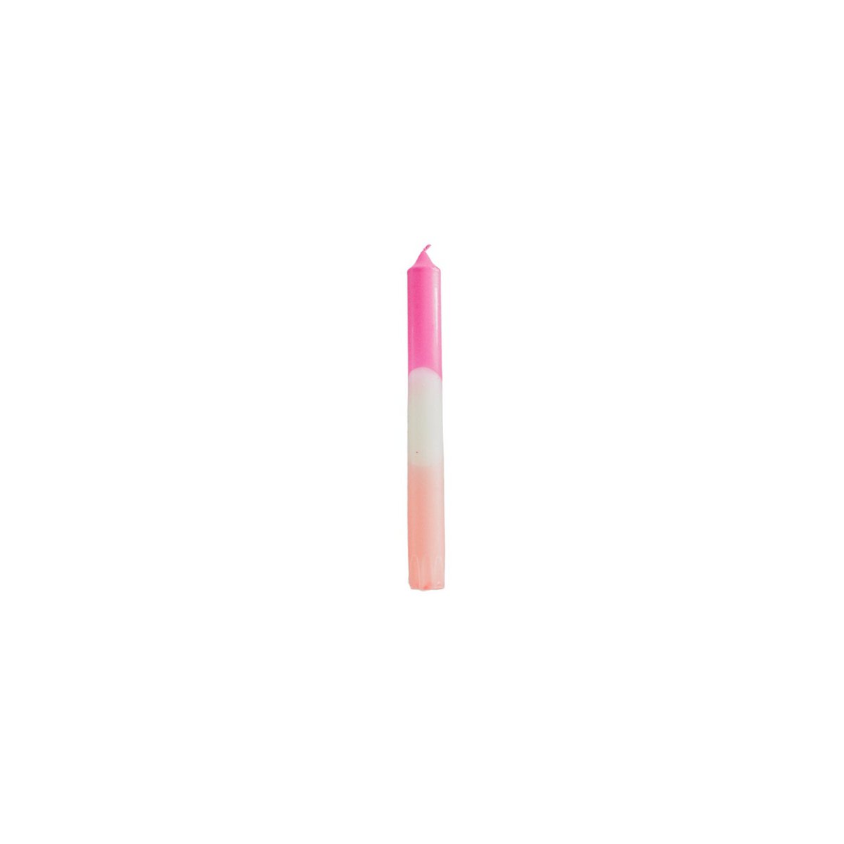 Kaarsen - roze/wit/roze - (set van 4)