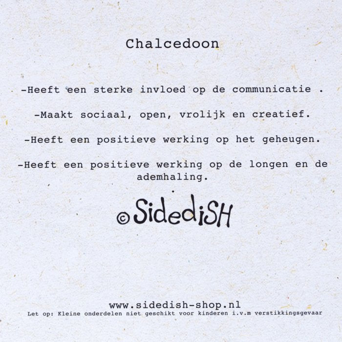 Edelsteen kaart Chalcedoon