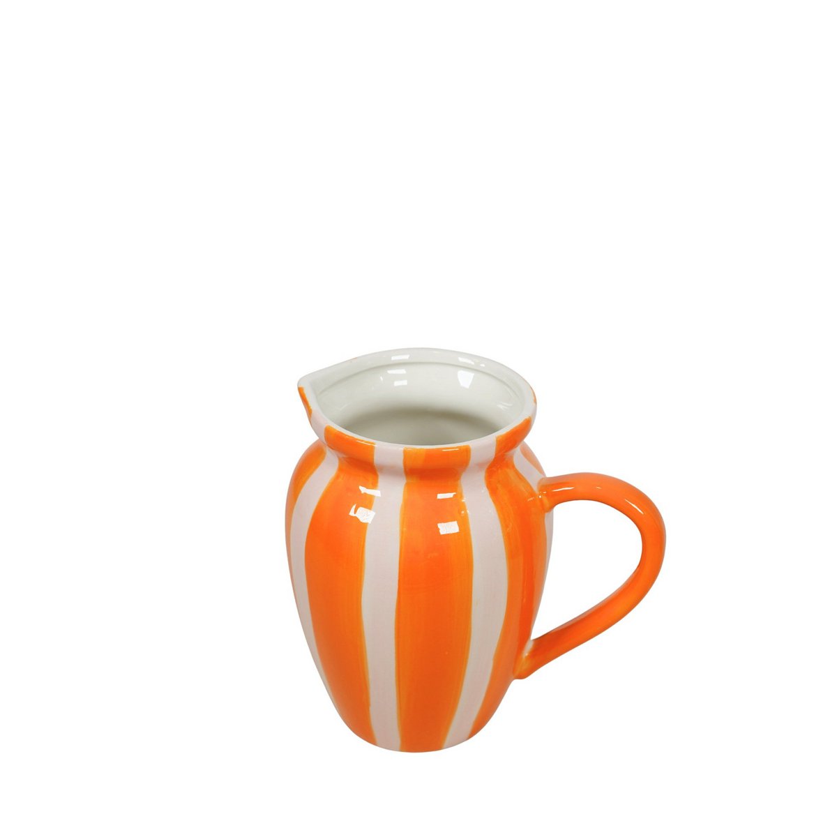 Keramiek vaas streep - Oranje