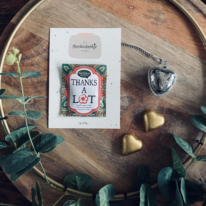 Thee kaart "Een thee bedankje voor jou"