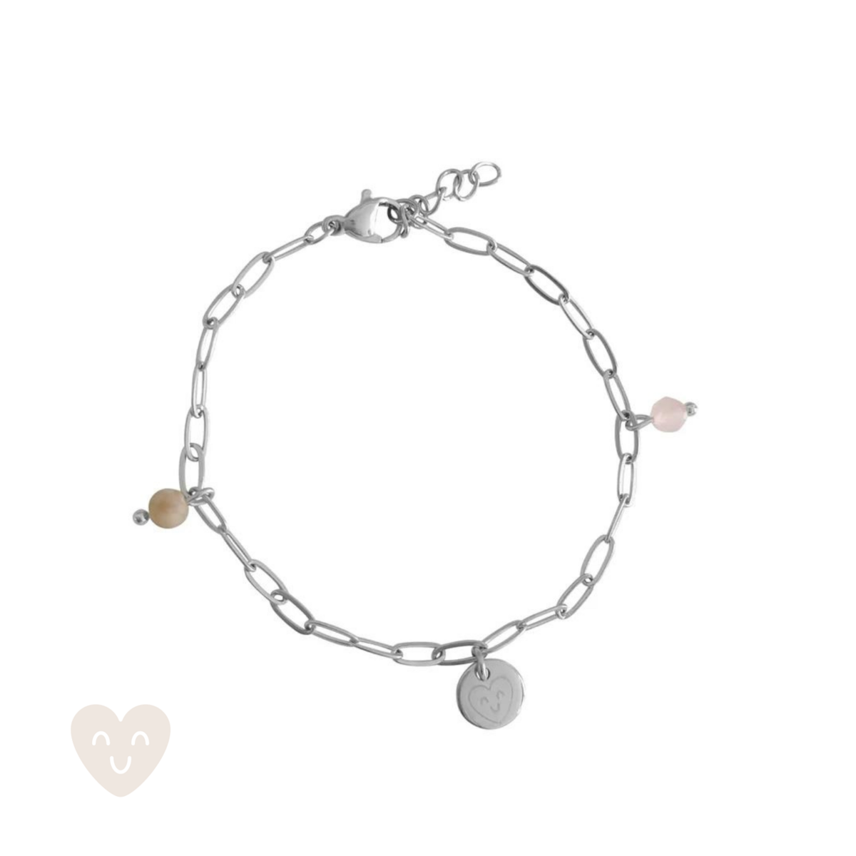 Happy Armbandje - Zilver