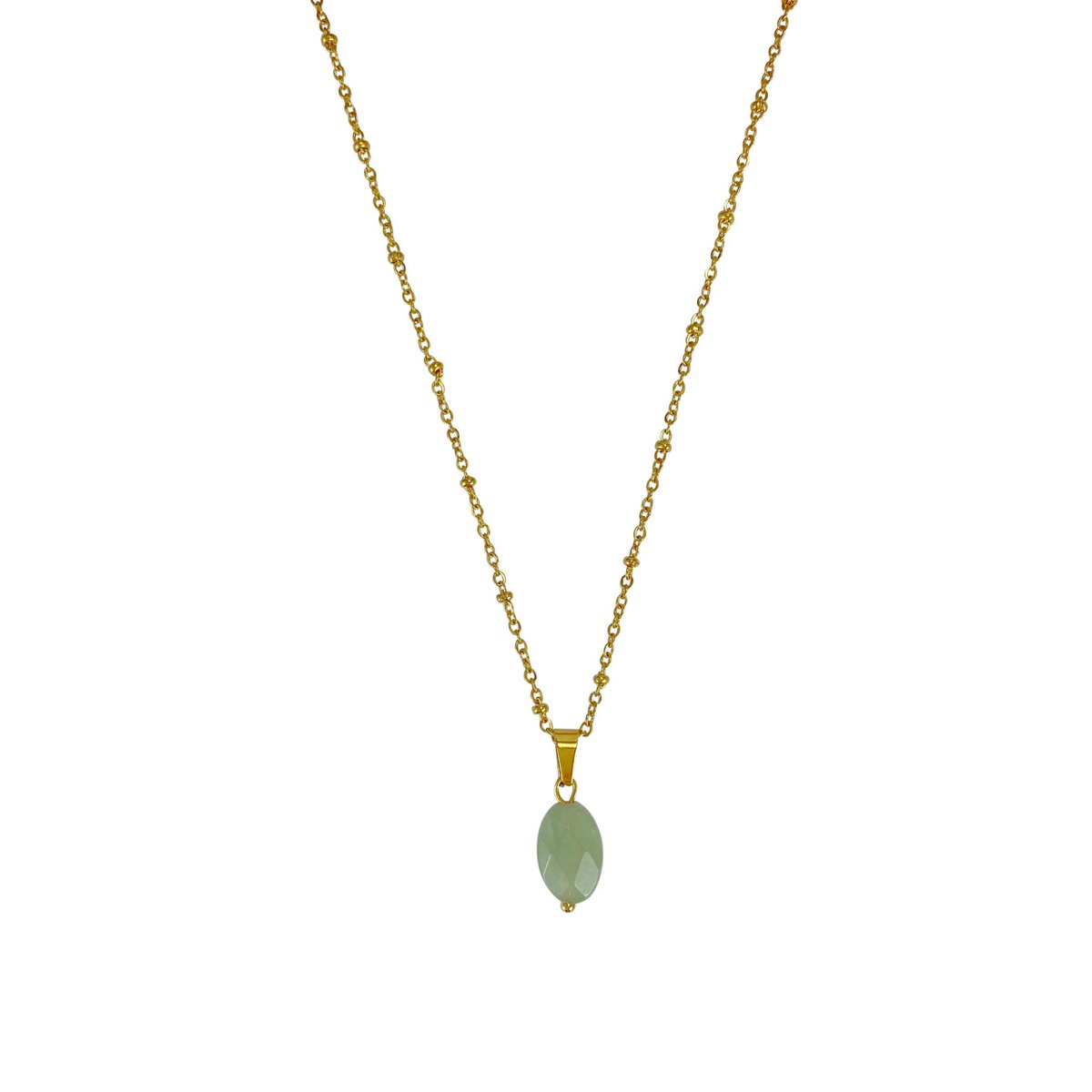 Ketting Aventurijn Facet - Goud