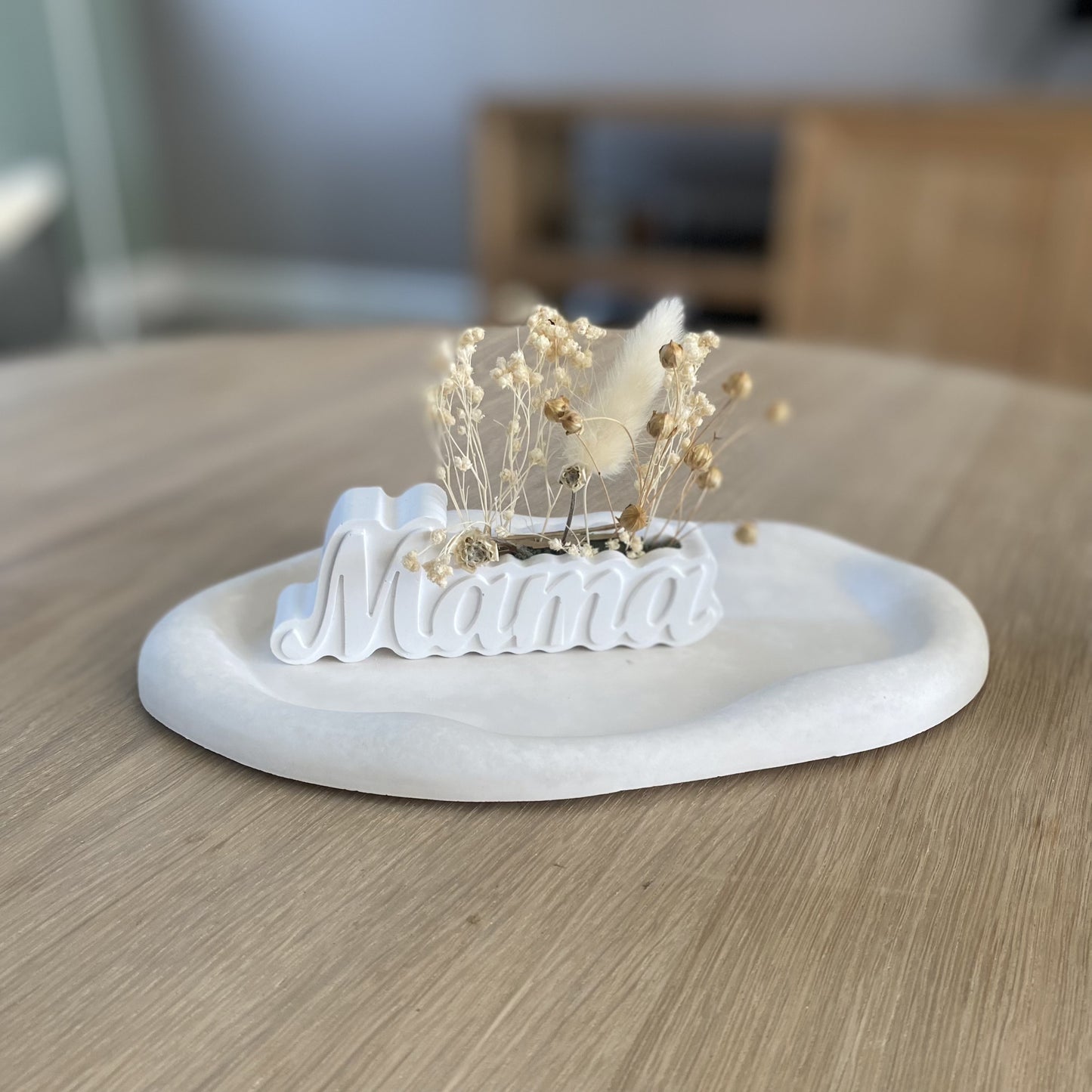 Porseleinen mama bloem decor – handgemaakt