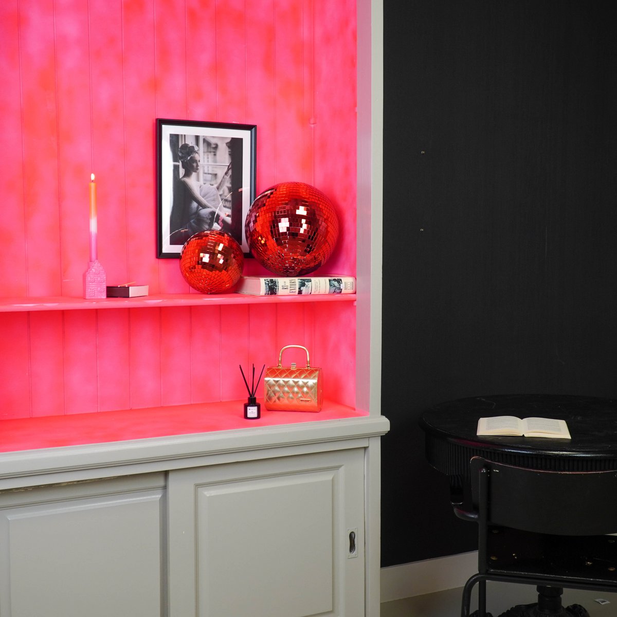 Kersthanger - Discobal - Schuim - Rood - 20cm