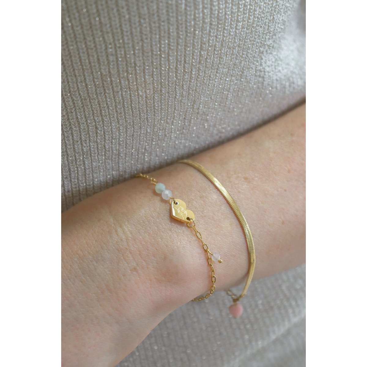 Armbandje Liefde & Support - Goud