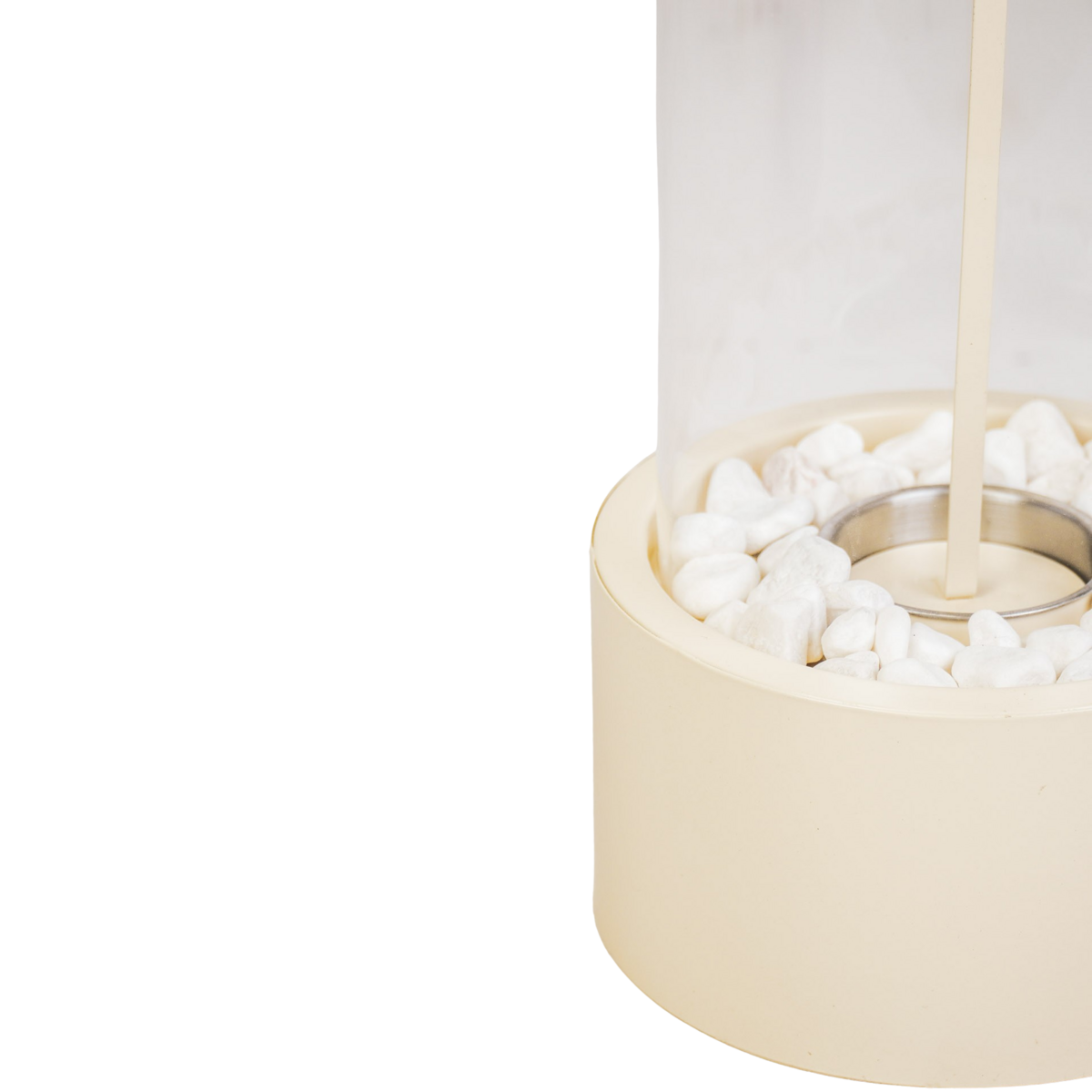 Tabelbrander - ronde - zand - 18x18x26,5 cm