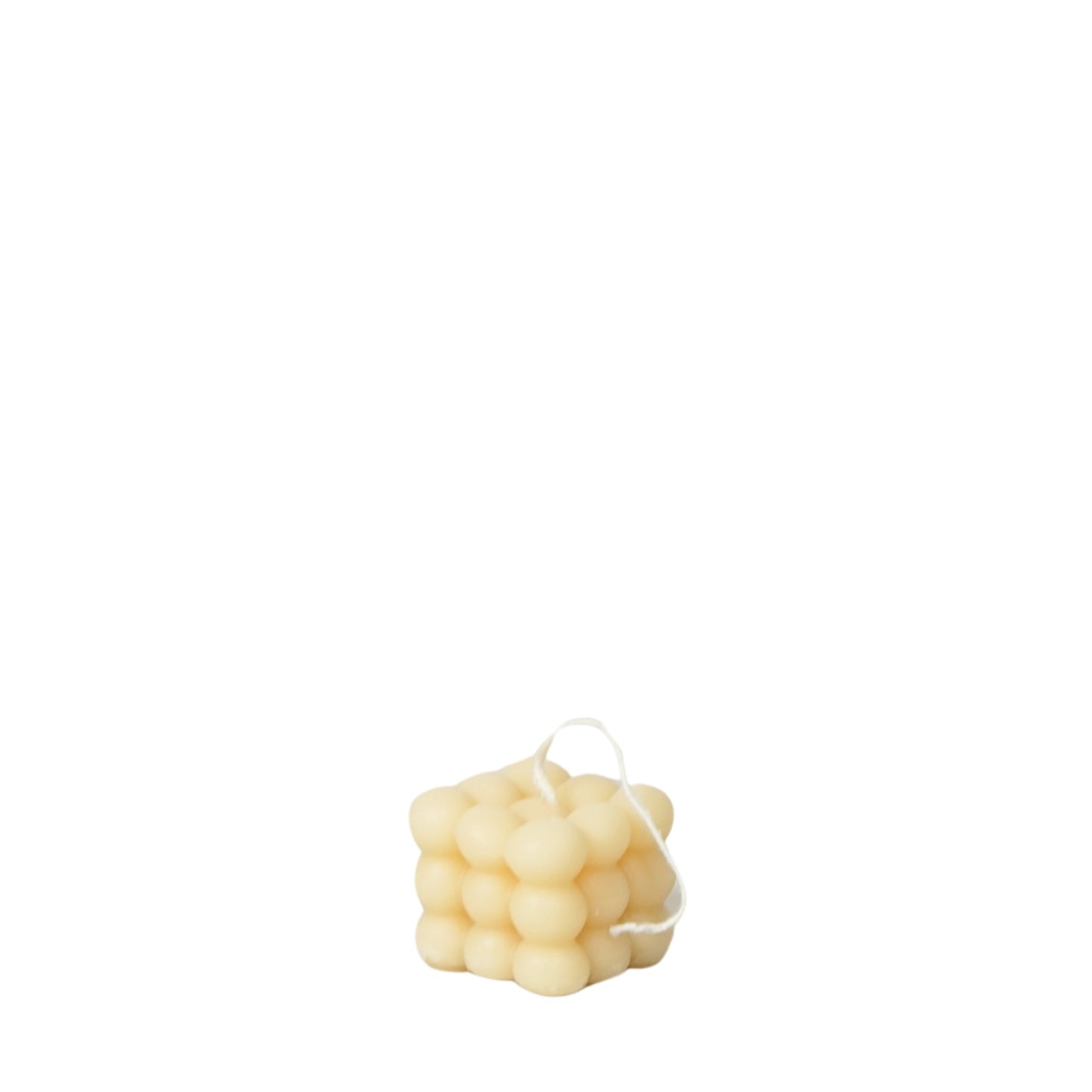 Mini Kaars Bubbels 4cm - Crème