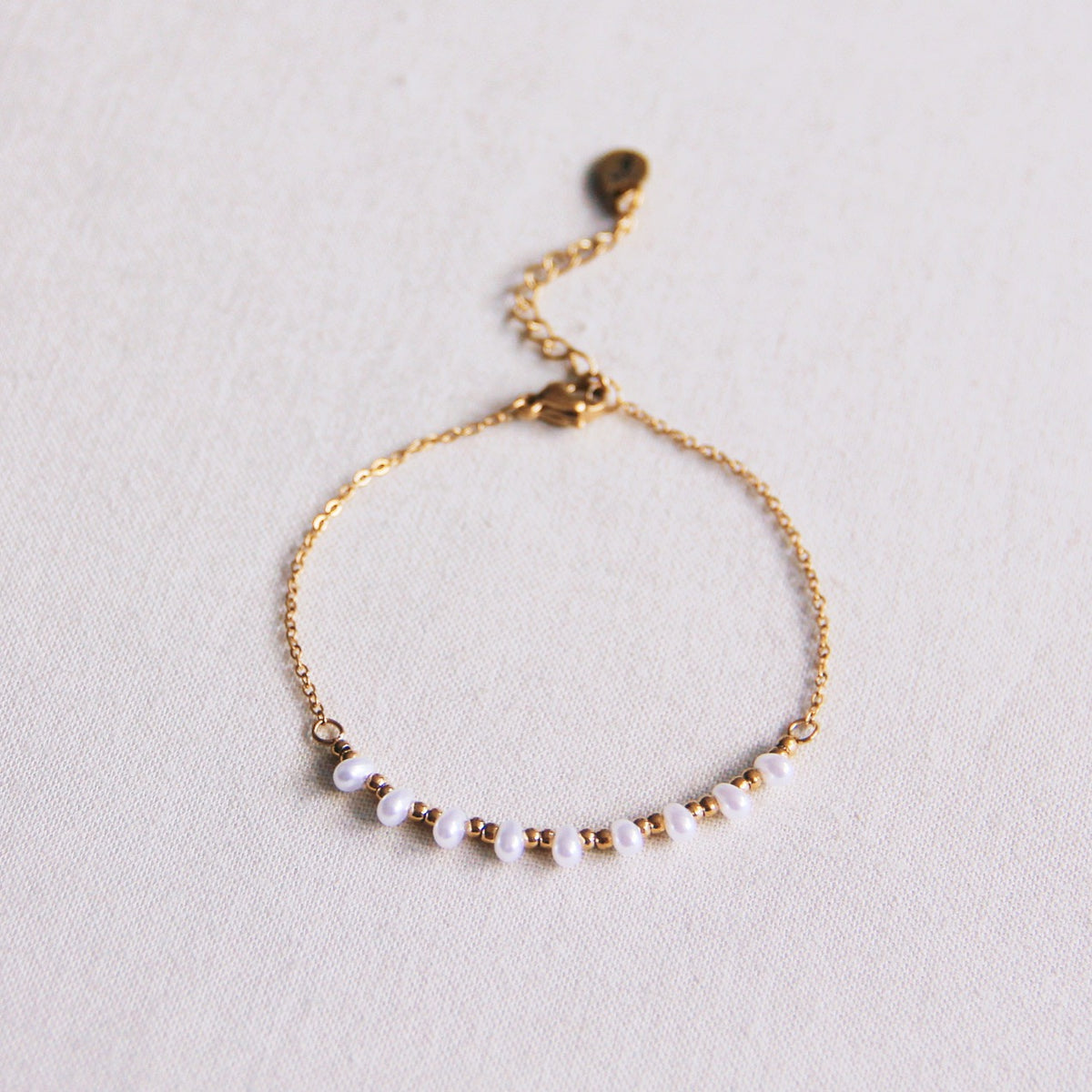 Fijne armband met mini -parels en kralen
