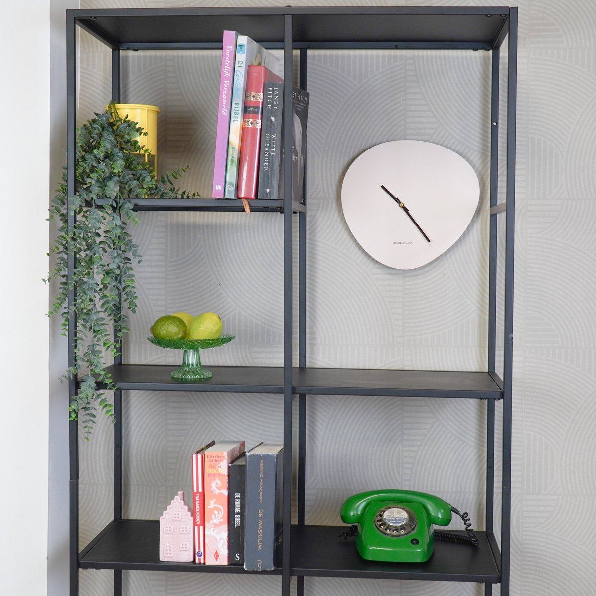 Organische Wandklok Lichtroze - 30 cm