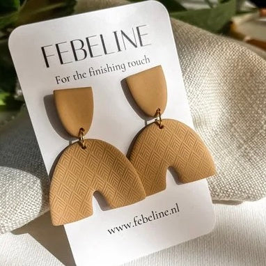 Oorbellen Elin Camel