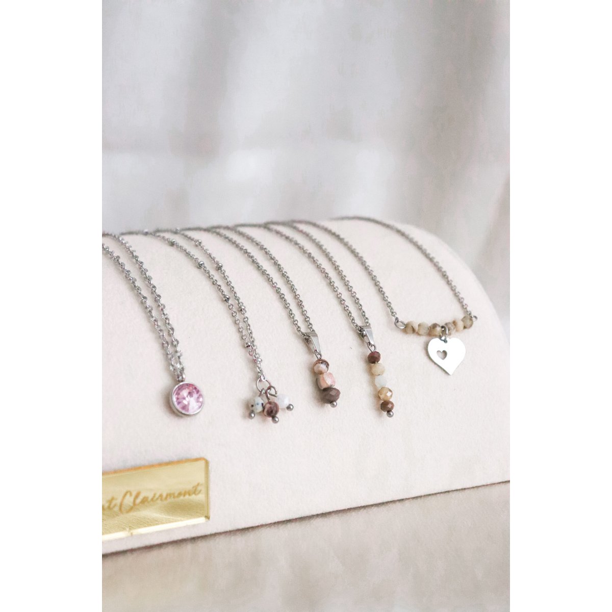 Zen Edelsteen Ketting - Zilver