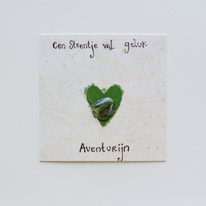 Edelsteen kado kaartje aventurijn