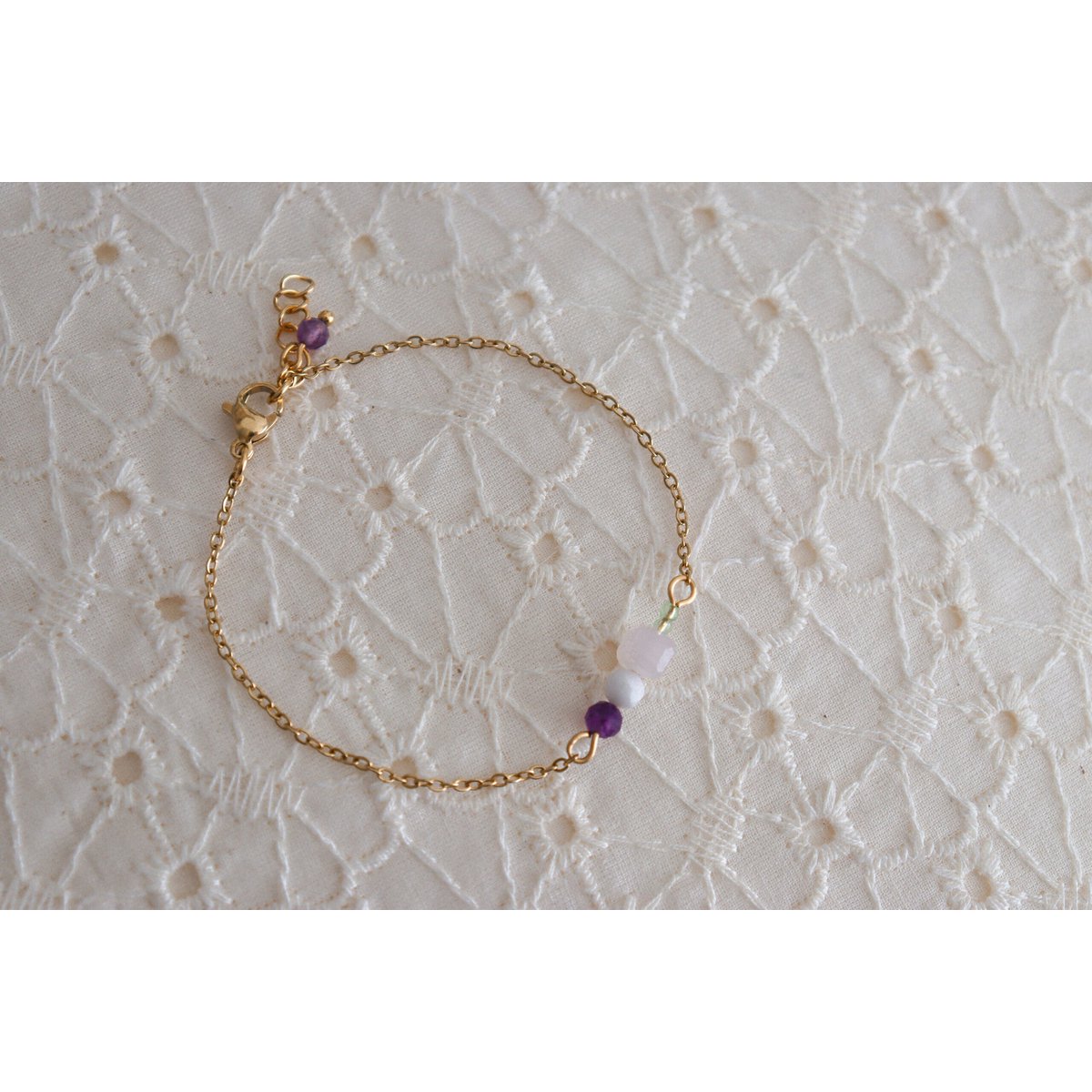 Harmonie Edelstenen Armband - Goud