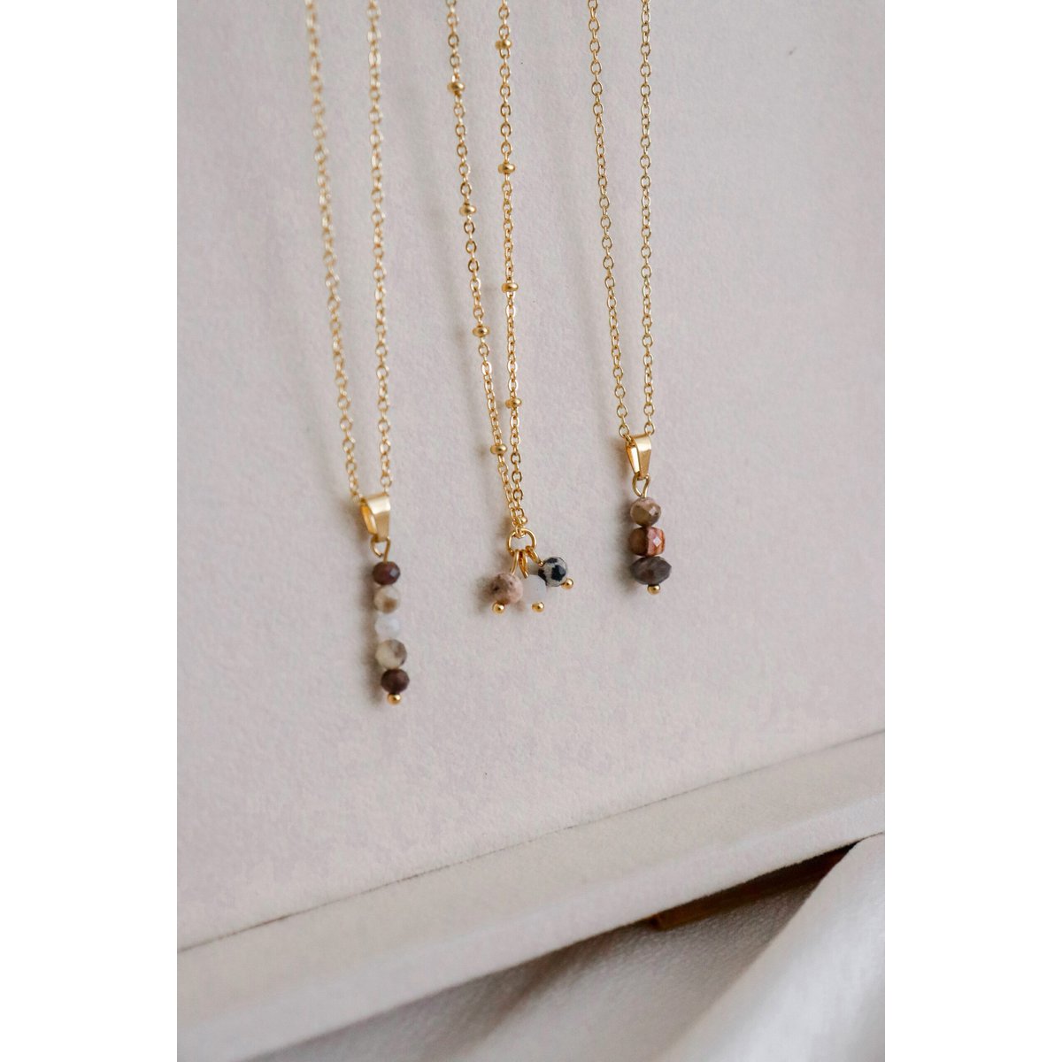 Zen Edelsteen Ketting - Goud