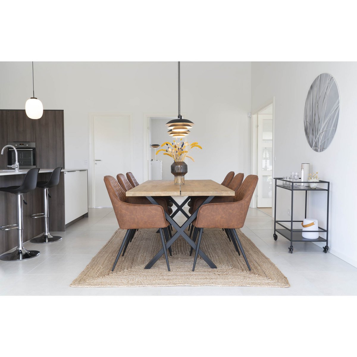 Harbo Eetkamerstoel - set van 2 - bruin