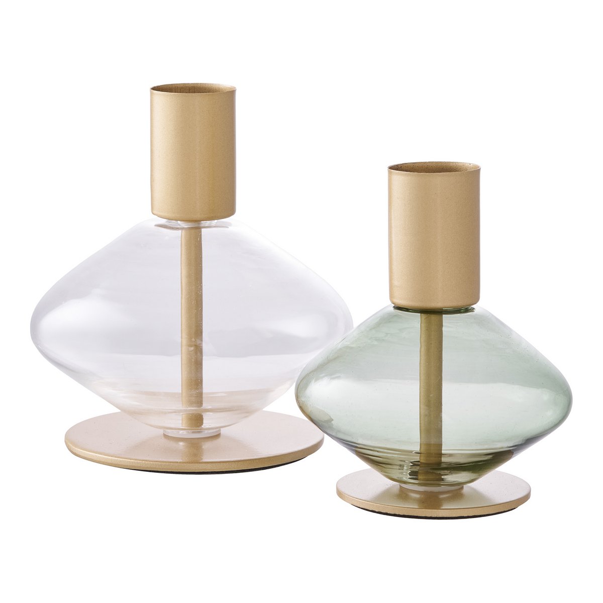 Kaarshouders - Goud/groen - Set van 2