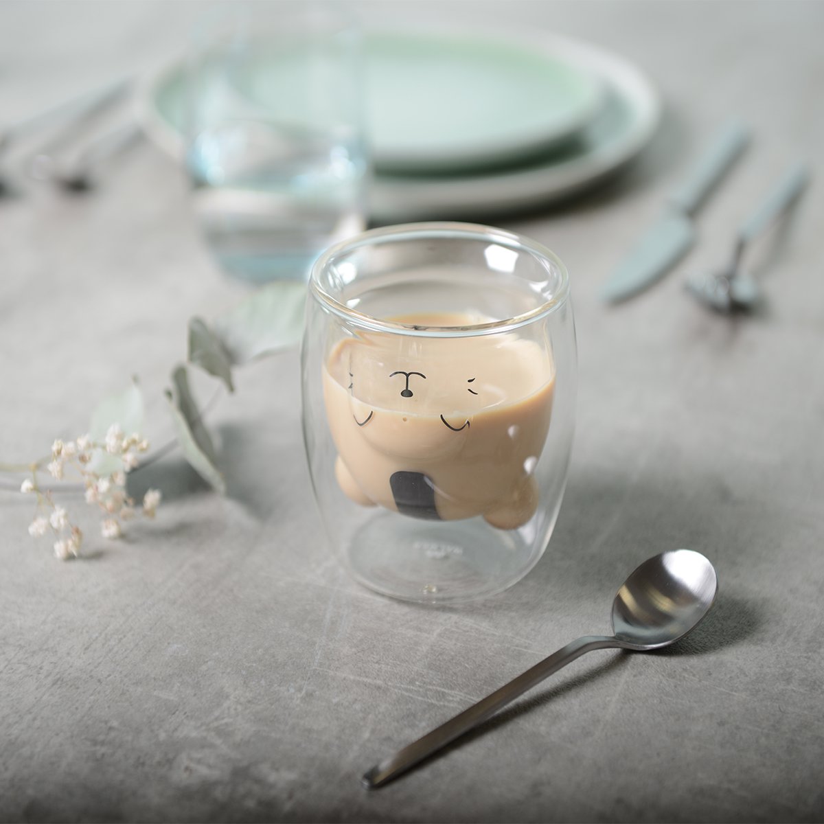 SET 2 DUBBELE WANDKOPJES 250ML