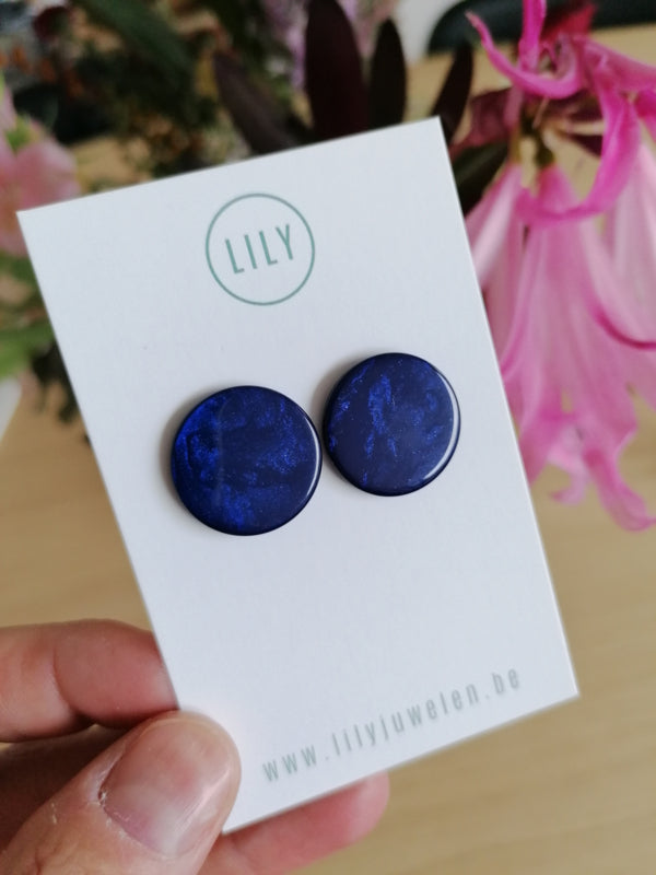 Oorbellen big stud - 2 kleuren