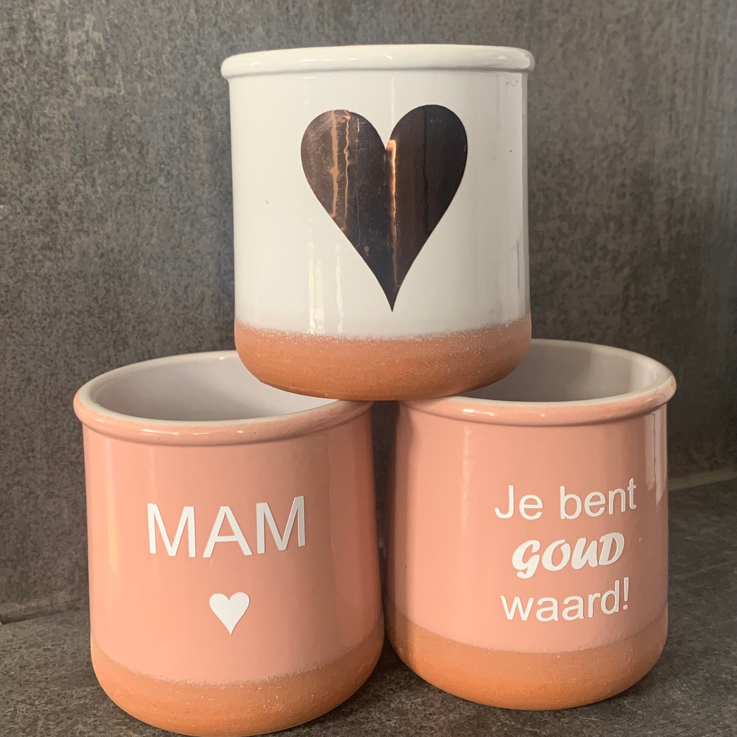 Bloempot rosé