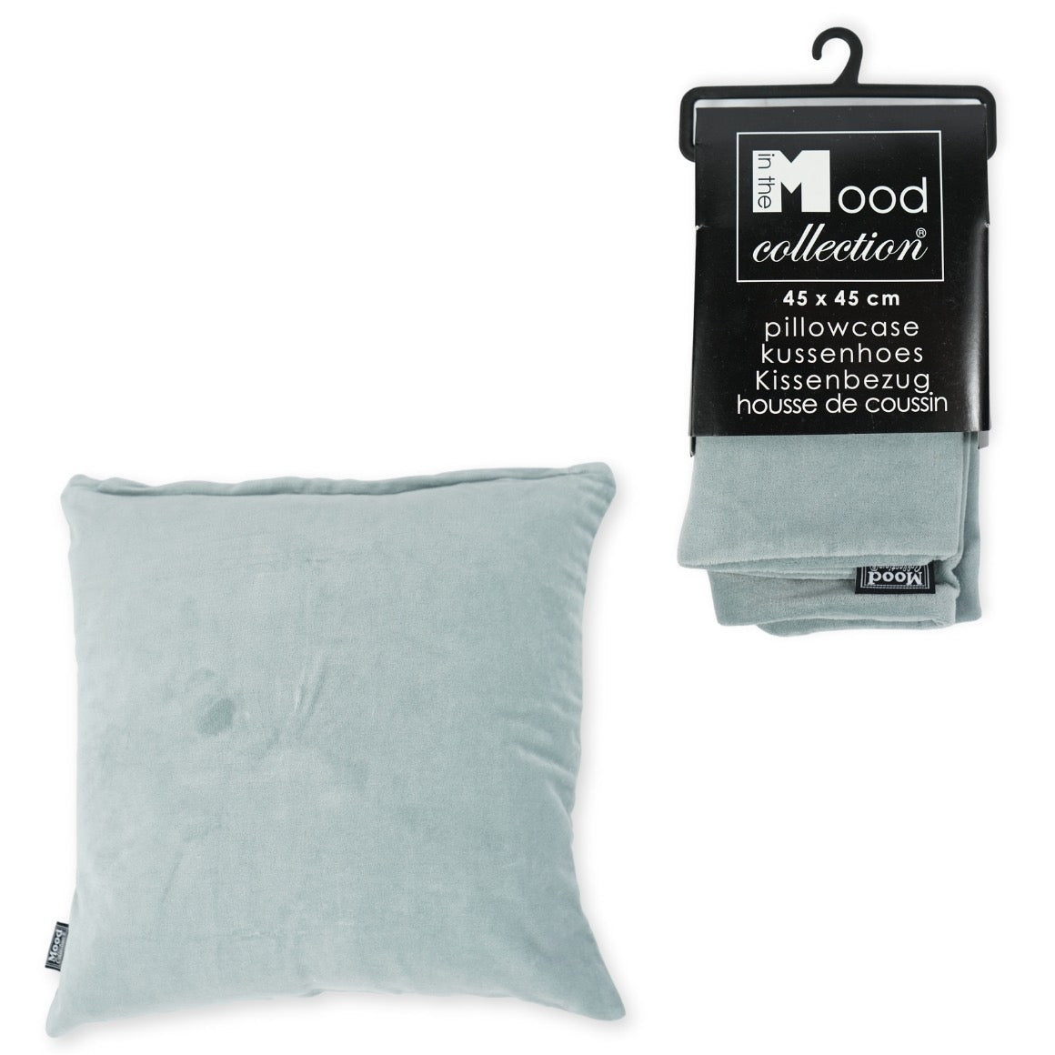 Kussenhoes - aquagrijs