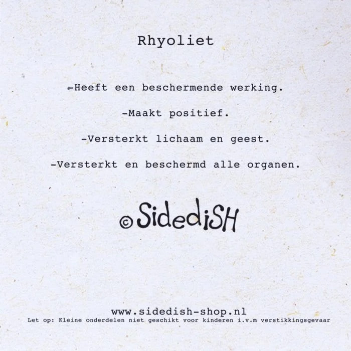 Edelsteen kaart Rhyoliet