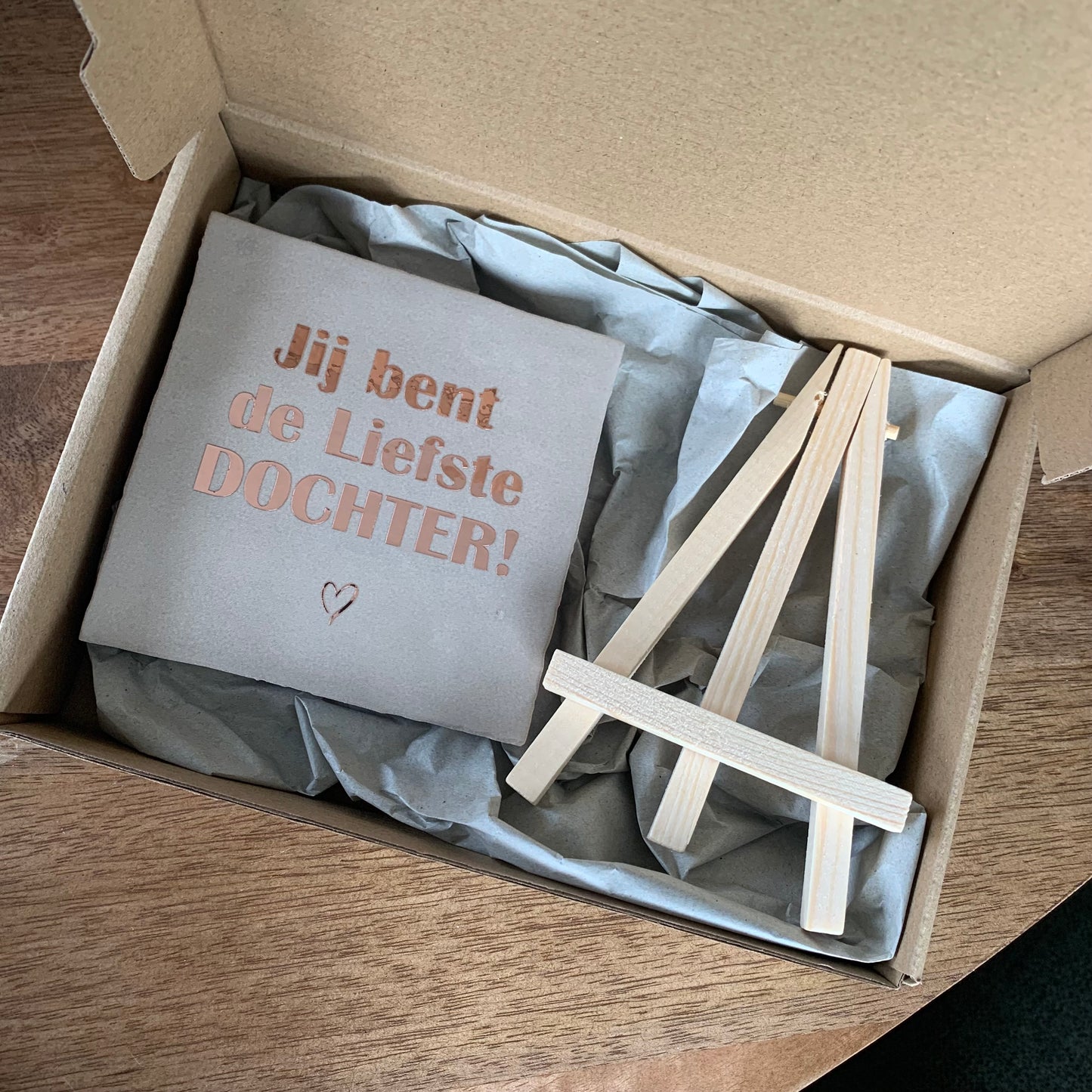 Tegeltje op staander