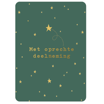 Met oprechte deelneming