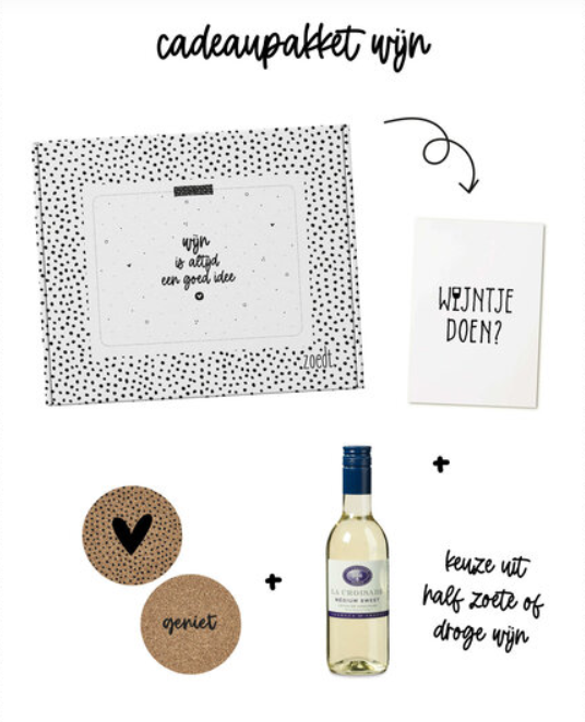 Cadeaupakket 'wijntje doen?'