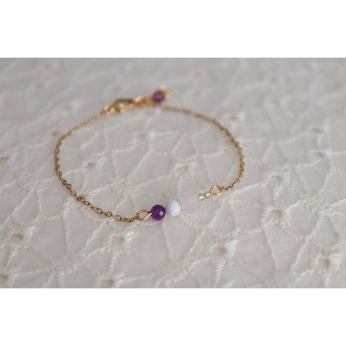 Harmonie Edelstenen Armband - Goud