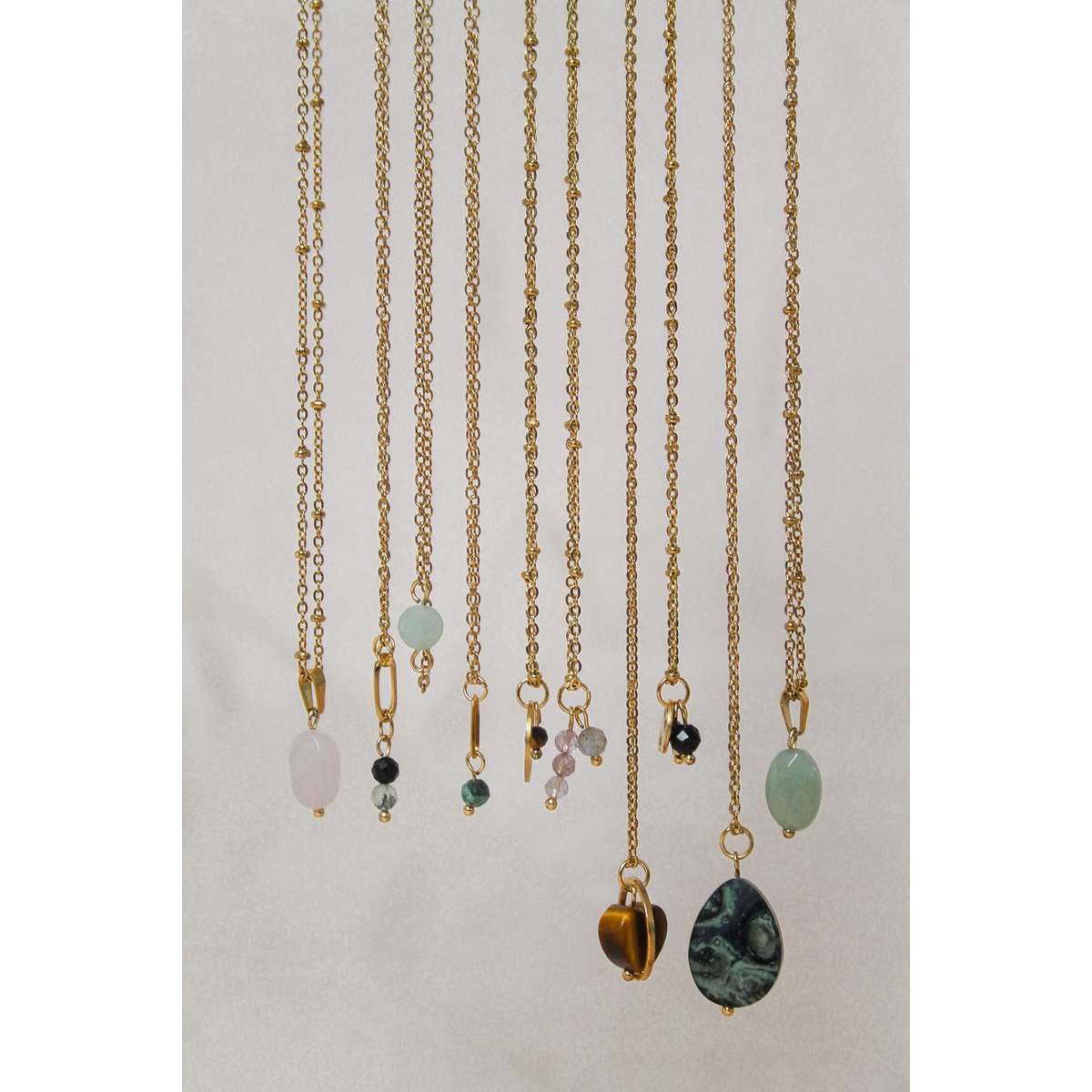 Ketting Aventurijn Facet - Goud