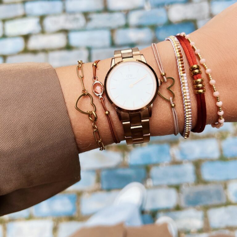 Armband met open hartvergrendeling-goud