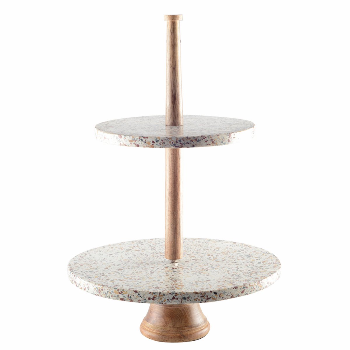 Dienblad - marmeren bladen - H60 cm