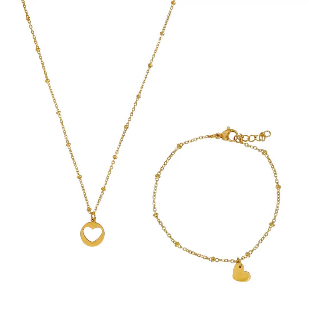 Vriendschap Ketting + Armband – Goud