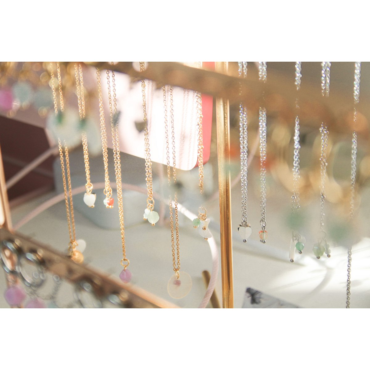 Ketting Toermalijn & Schelp - Goud