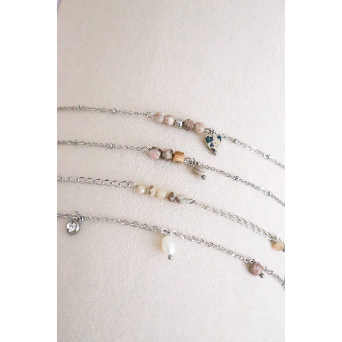 Bescherming Edelsteen Armband - Zilver