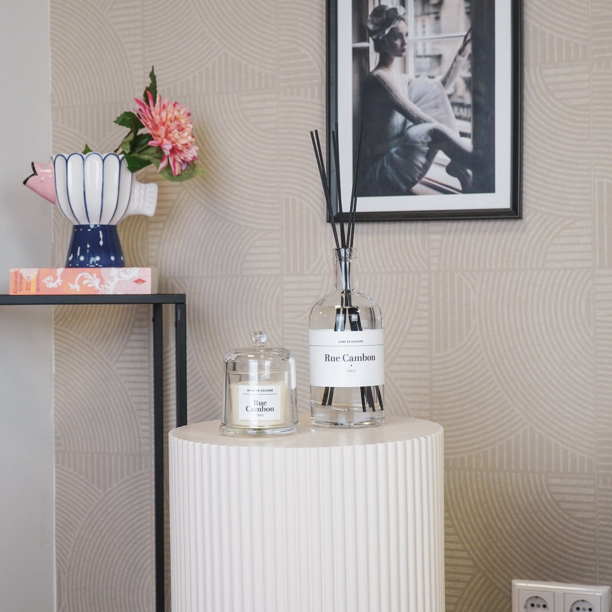 Geurkaars - Glazen stolp - Rue Cambon Paris