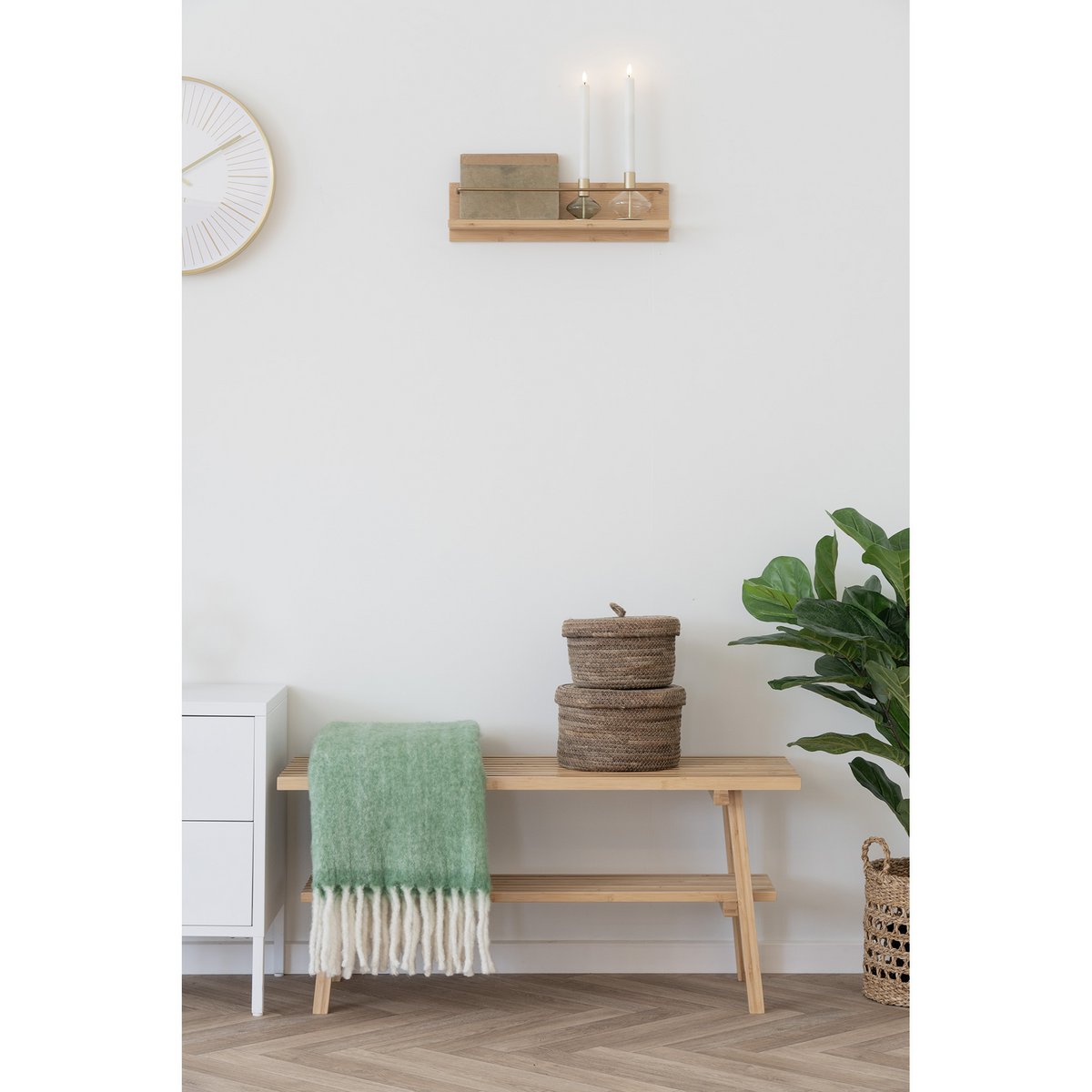 Kaarshouders - Goud/groen - Set van 2