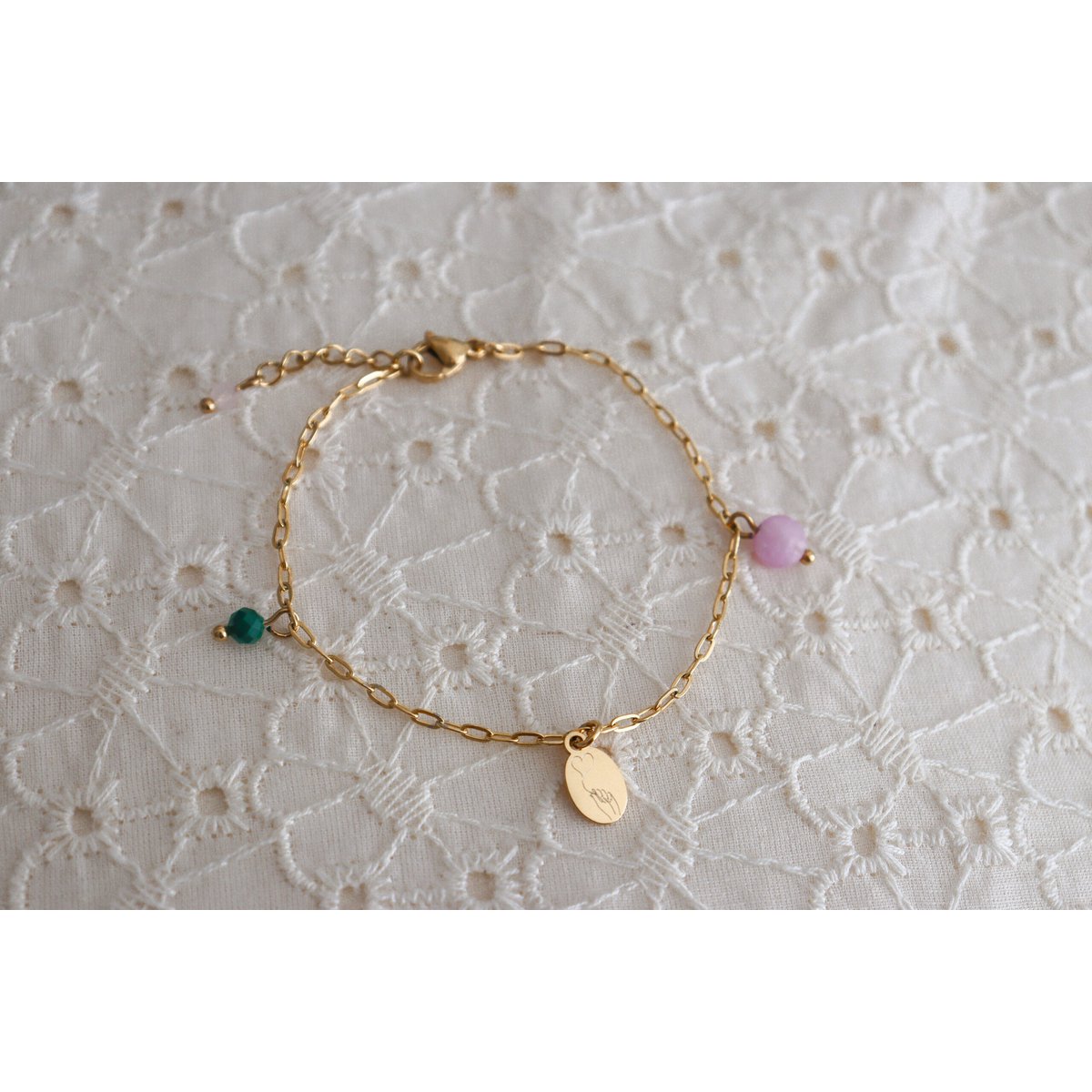 Hart Onder De Riem Armband - Goud