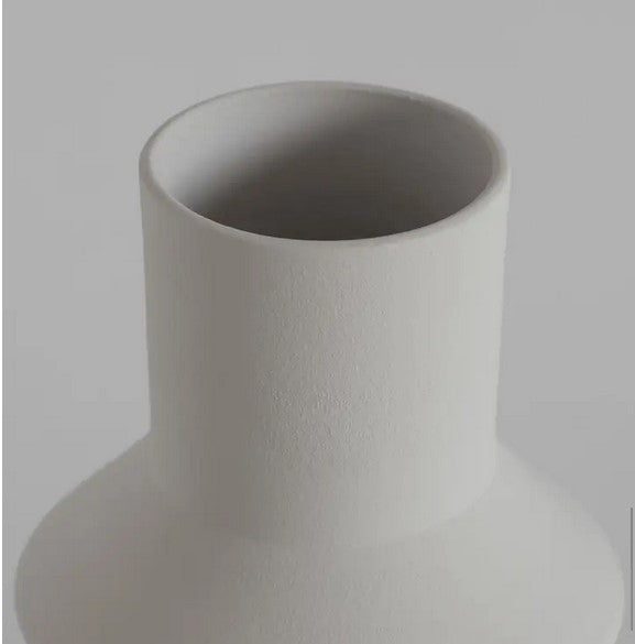 Geometrische vaas wit – 20 cm