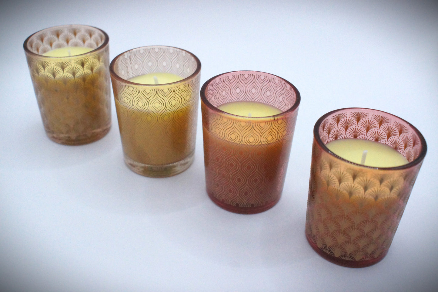 Kaars in glas - 2 kleuren