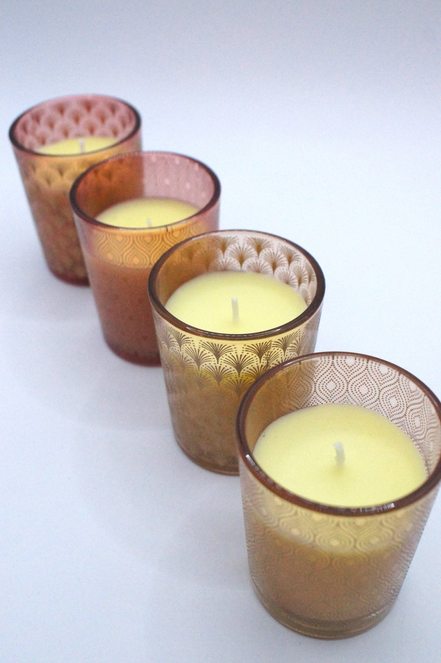 Kaars in glas - 2 kleuren