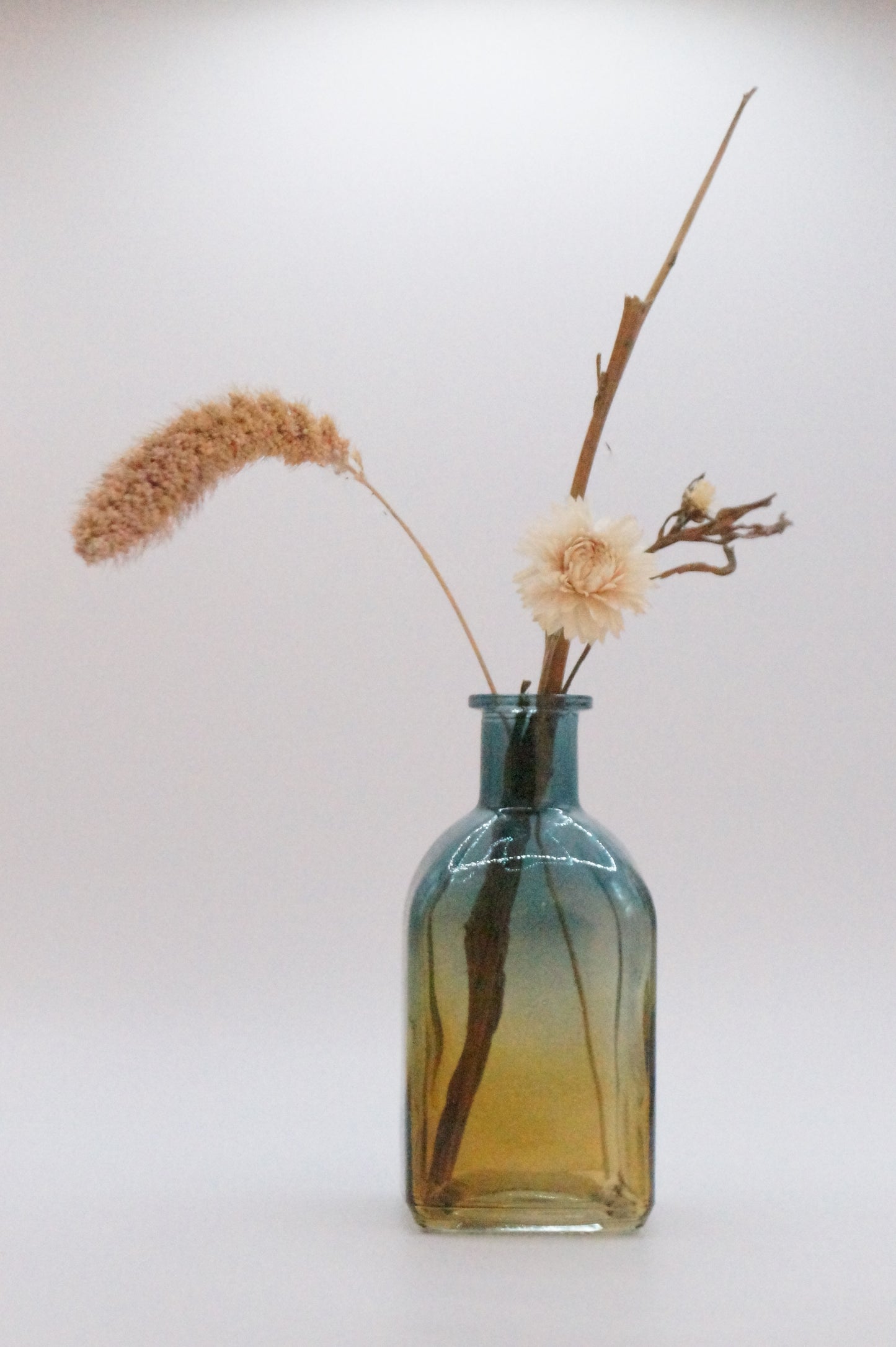 Vaas 2-kleurig blauw/bruin