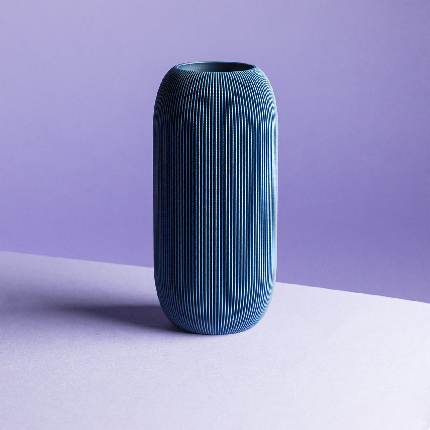 3D geprinte vaas - blauw