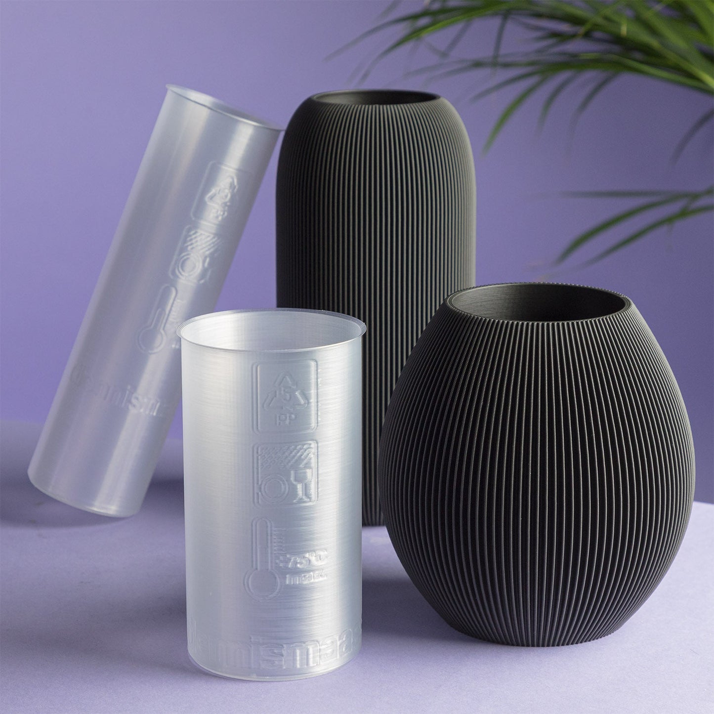 3D geprinte vaas - blauw