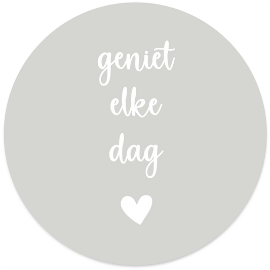 Muurcirkel geniet elke dag