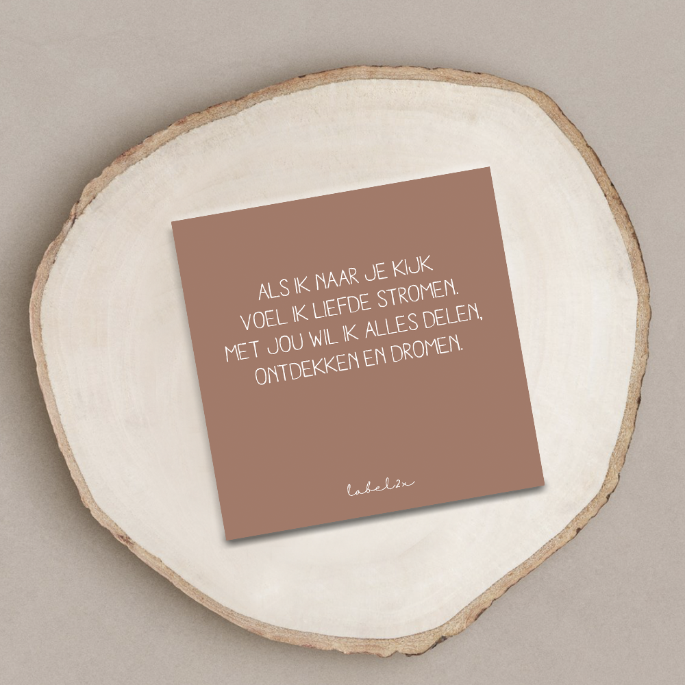 Minigift tegeltje als ik naar je kijk