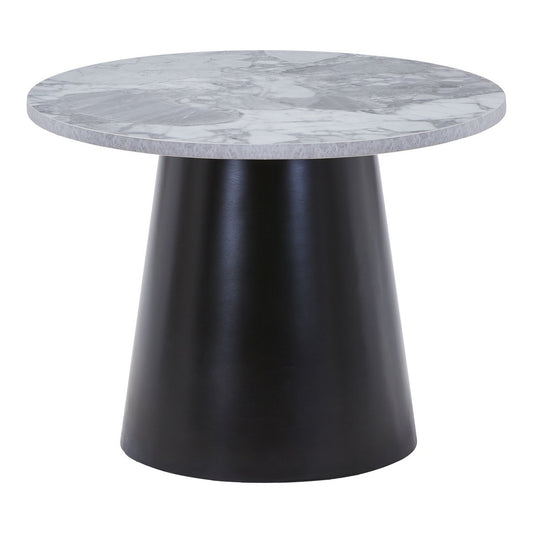 Brito salontafel - Grijs/zwart, melamine/staal/mdf, 60x60x45 cm