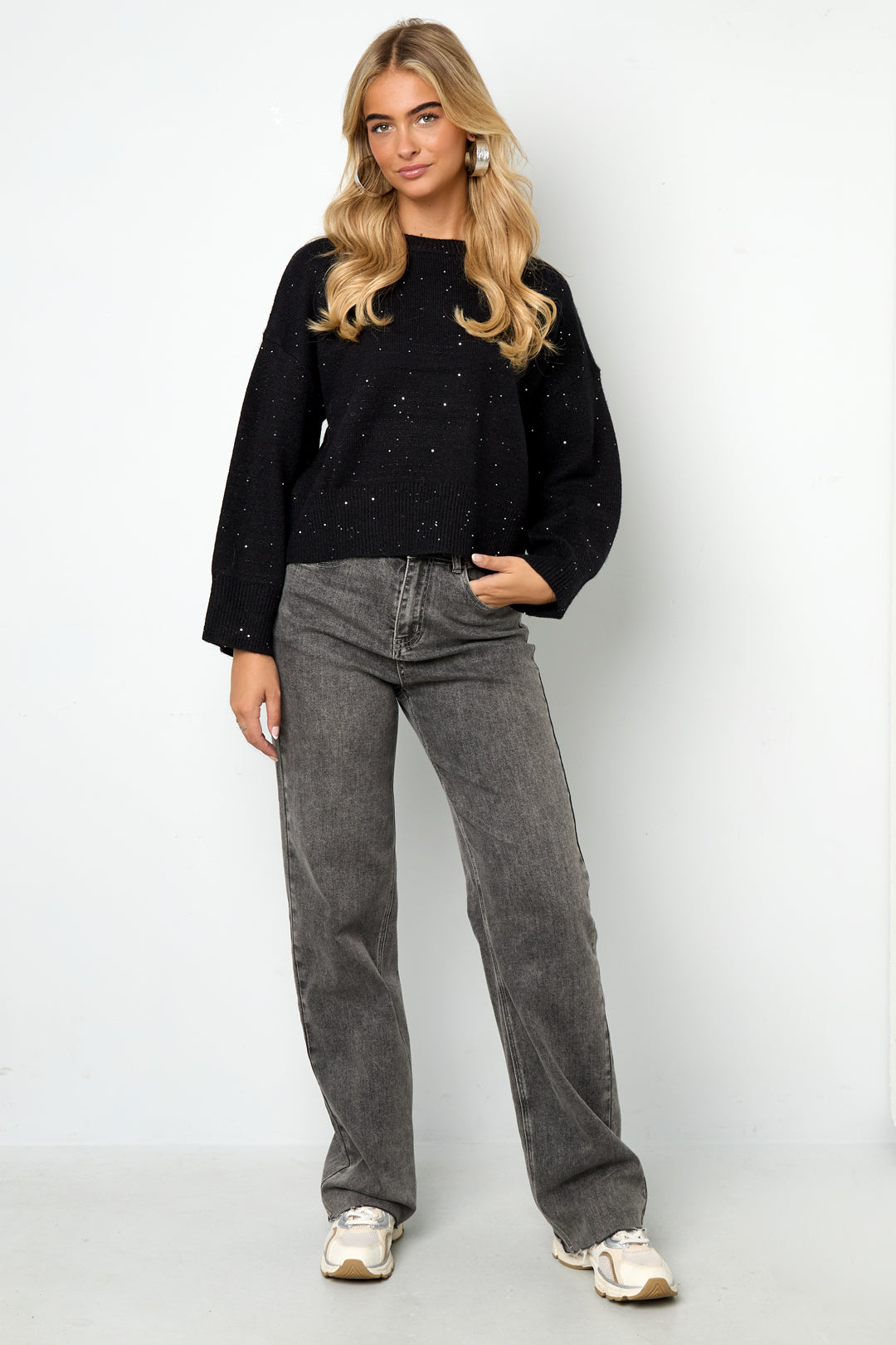 Gebreide Polyestervezel Vrouwen Truien Casual Effen Kleur Herfst/Winter